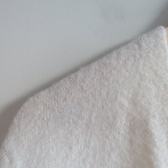 MADEWELL Cozy Walker Open Front Cardigan in Antique Cream Wool Alpaca - Sz XS - Picture 5 of 15